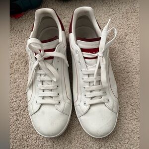 Dolce & Gabbana White and Red Men's Shoes